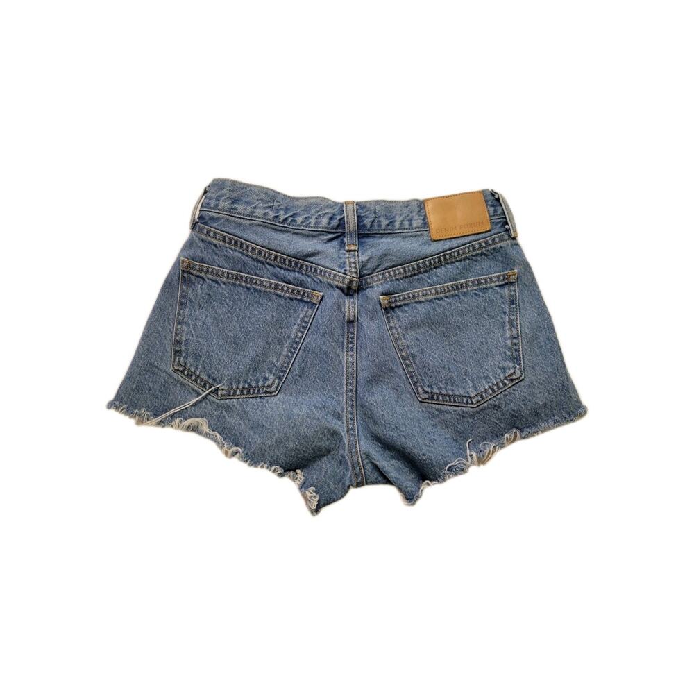 Aritzia Denim Forum Womens 25 The Ex Bf Hi Rise Denim Short Medium Blue Wash - Picture 2 of 10